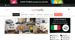 Desktop Screenshot of luxesofa.com